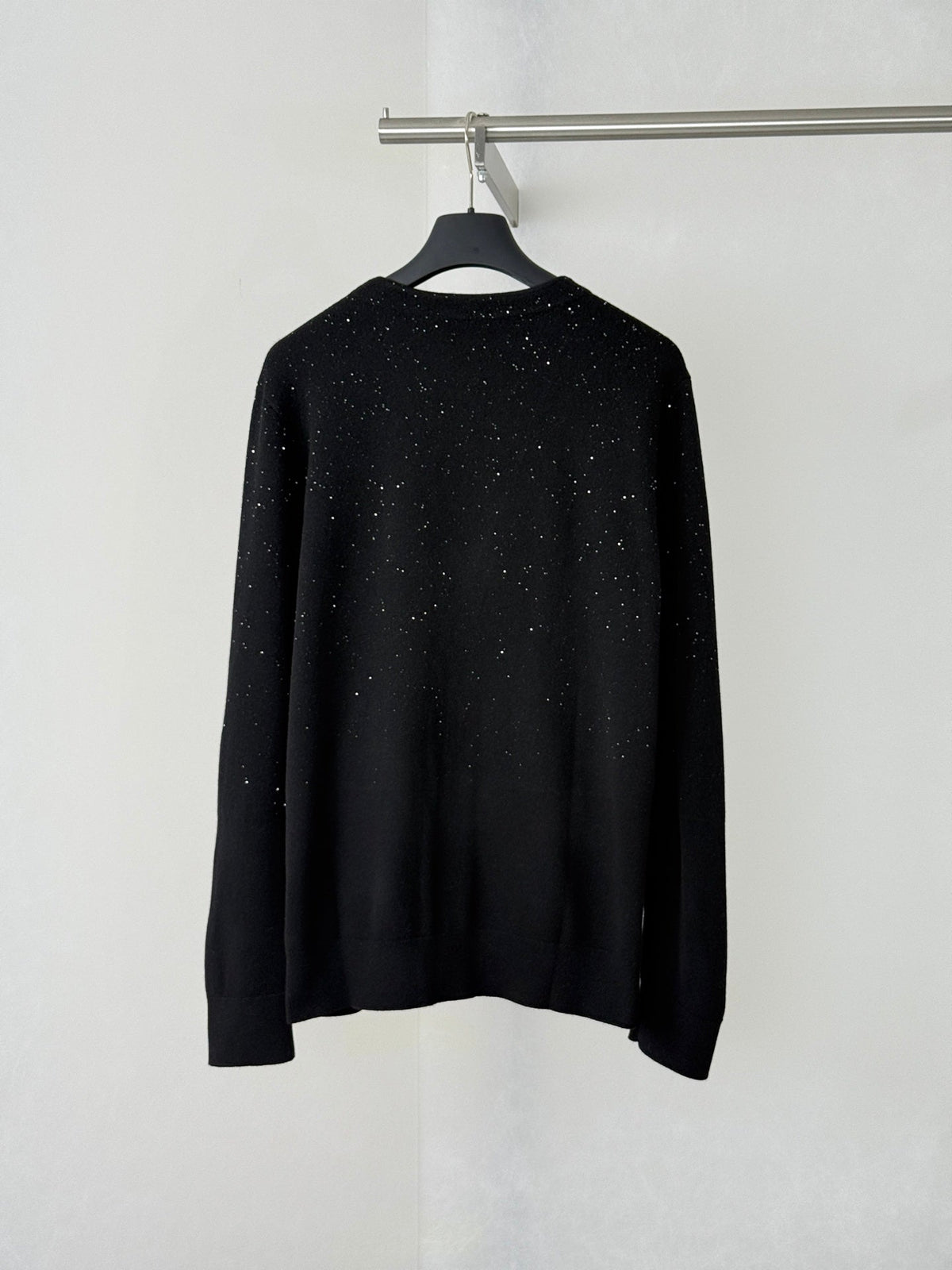 260813 New high-quality star-shaped sequin V-neck knitted cardigan coat