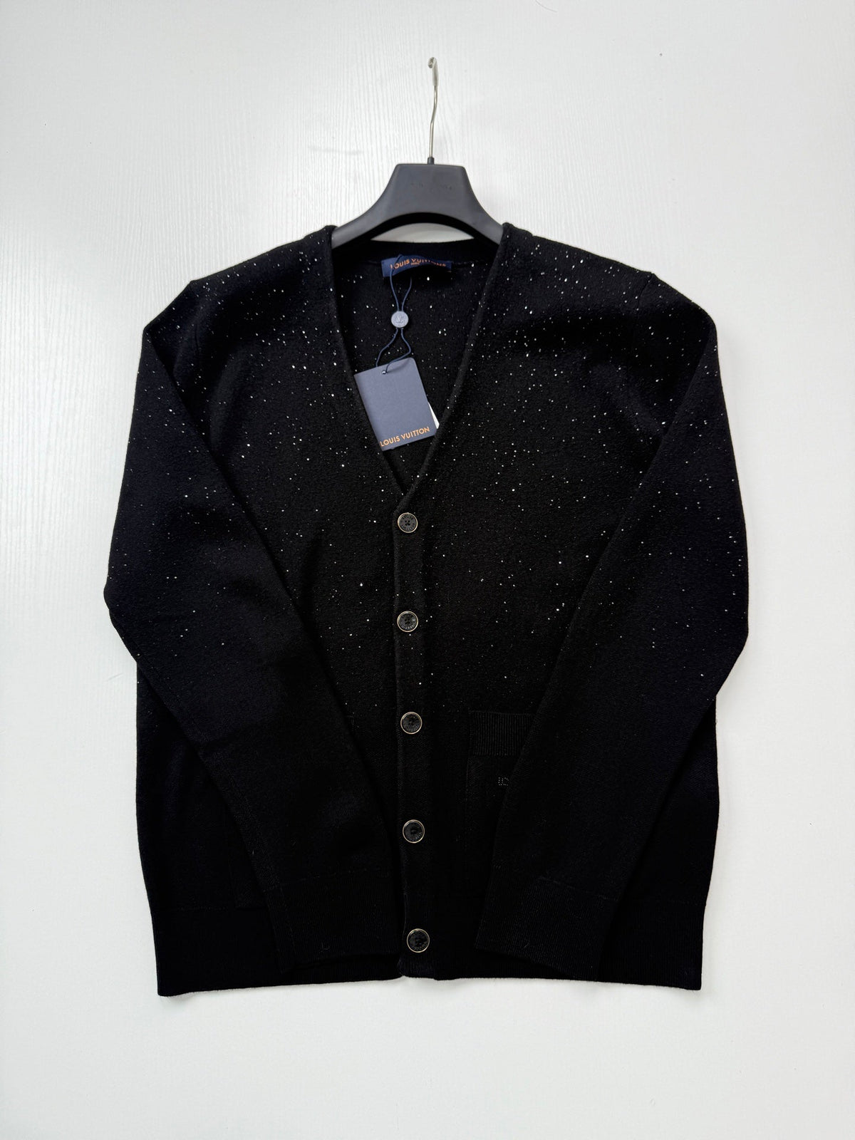260813 New high-quality star-shaped sequin V-neck knitted cardigan coat