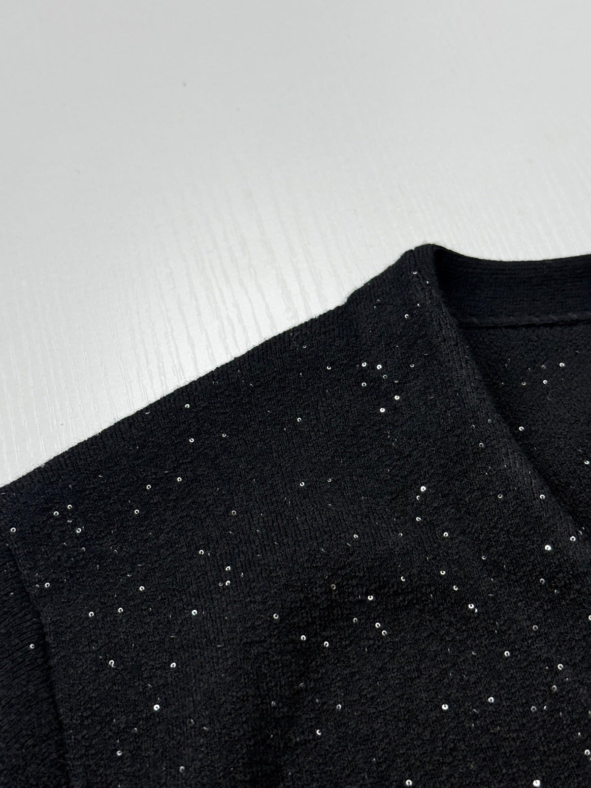 260813 New high-quality star-shaped sequin V-neck knitted cardigan coat