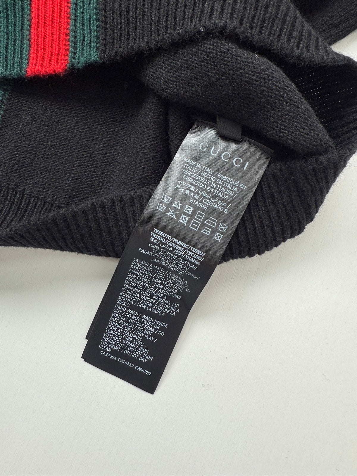 260813 New high-quality classic red and green woven stripe round-neck knitted sweater