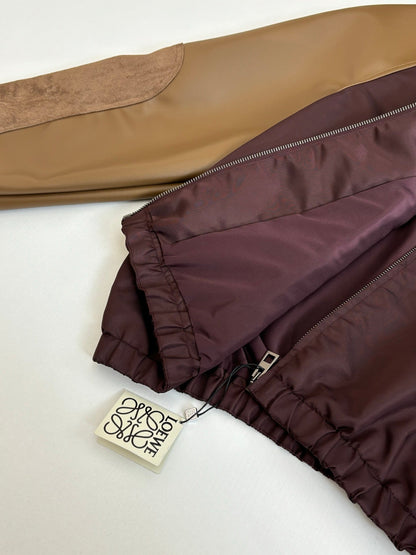 260813 New high-quality thick leather quilted hooded zipper jacket coat