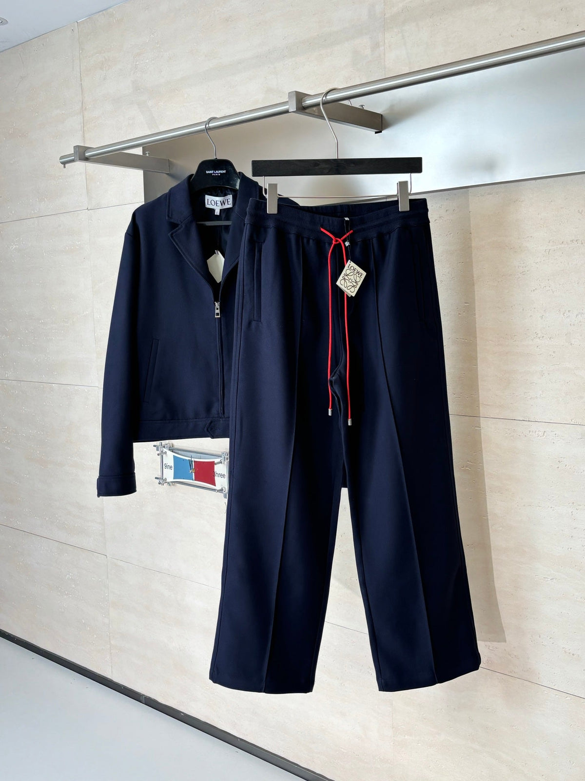 260813 New high-quality embroidered straight-leg casual pants
