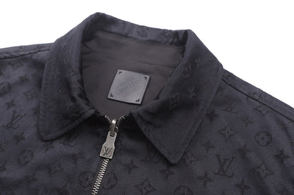 260813 New high-quality double-sided printed jacquard logo jacket