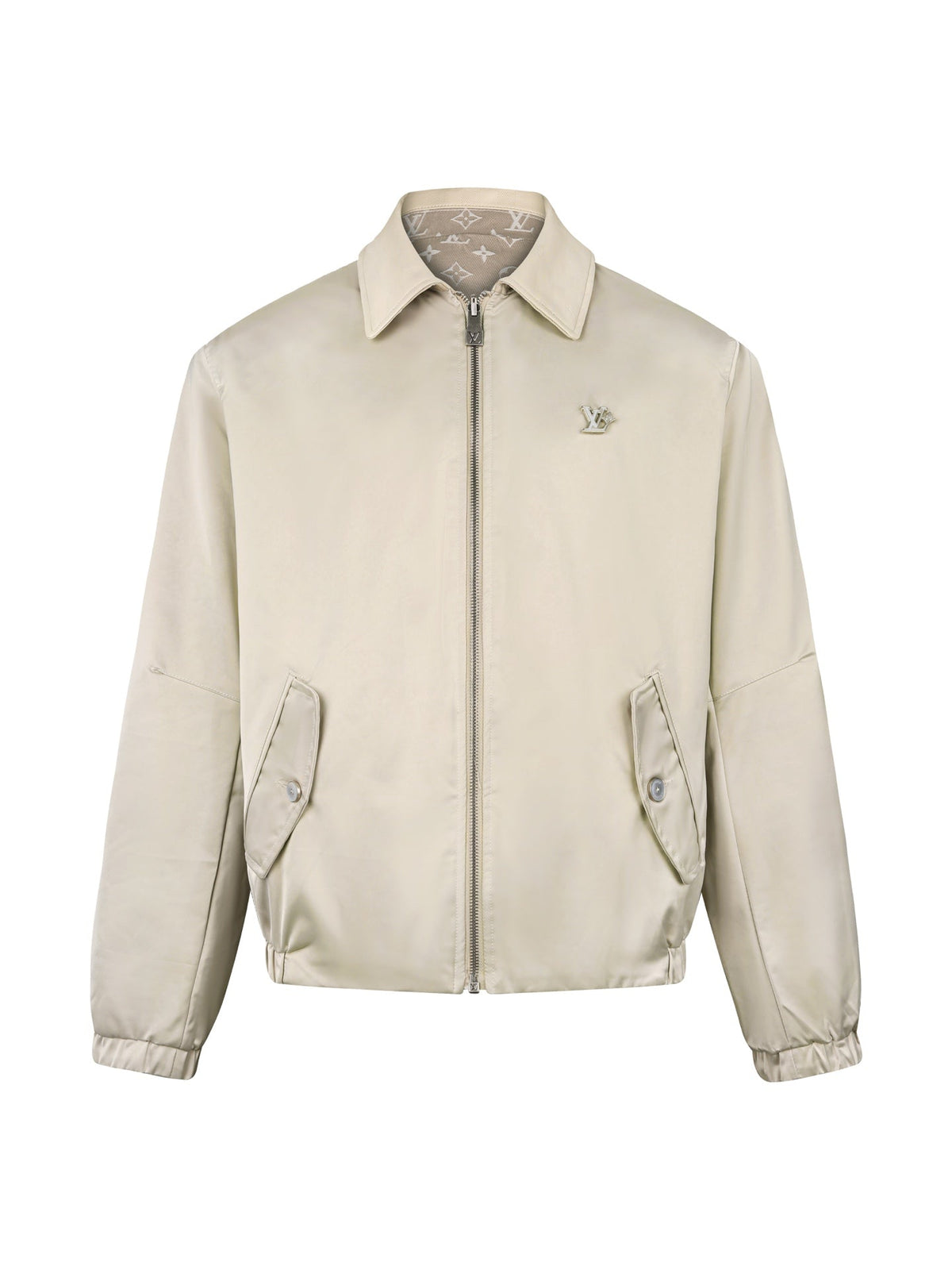 260813 New high-quality double-sided printed jacquard logo jacket