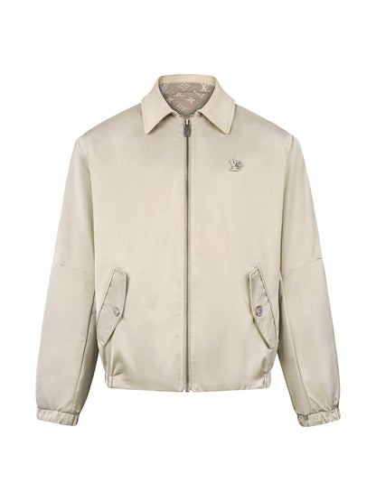 260813 New high-quality double-sided printed jacquard logo jacket