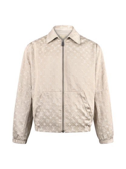 260813 New high-quality double-sided printed jacquard logo jacket
