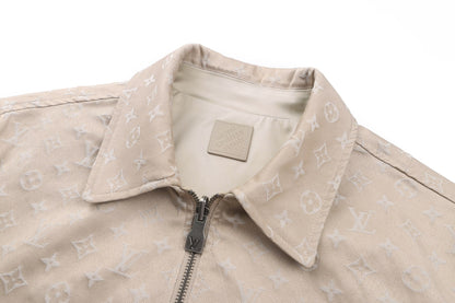 260813 New high-quality double-sided printed jacquard logo jacket