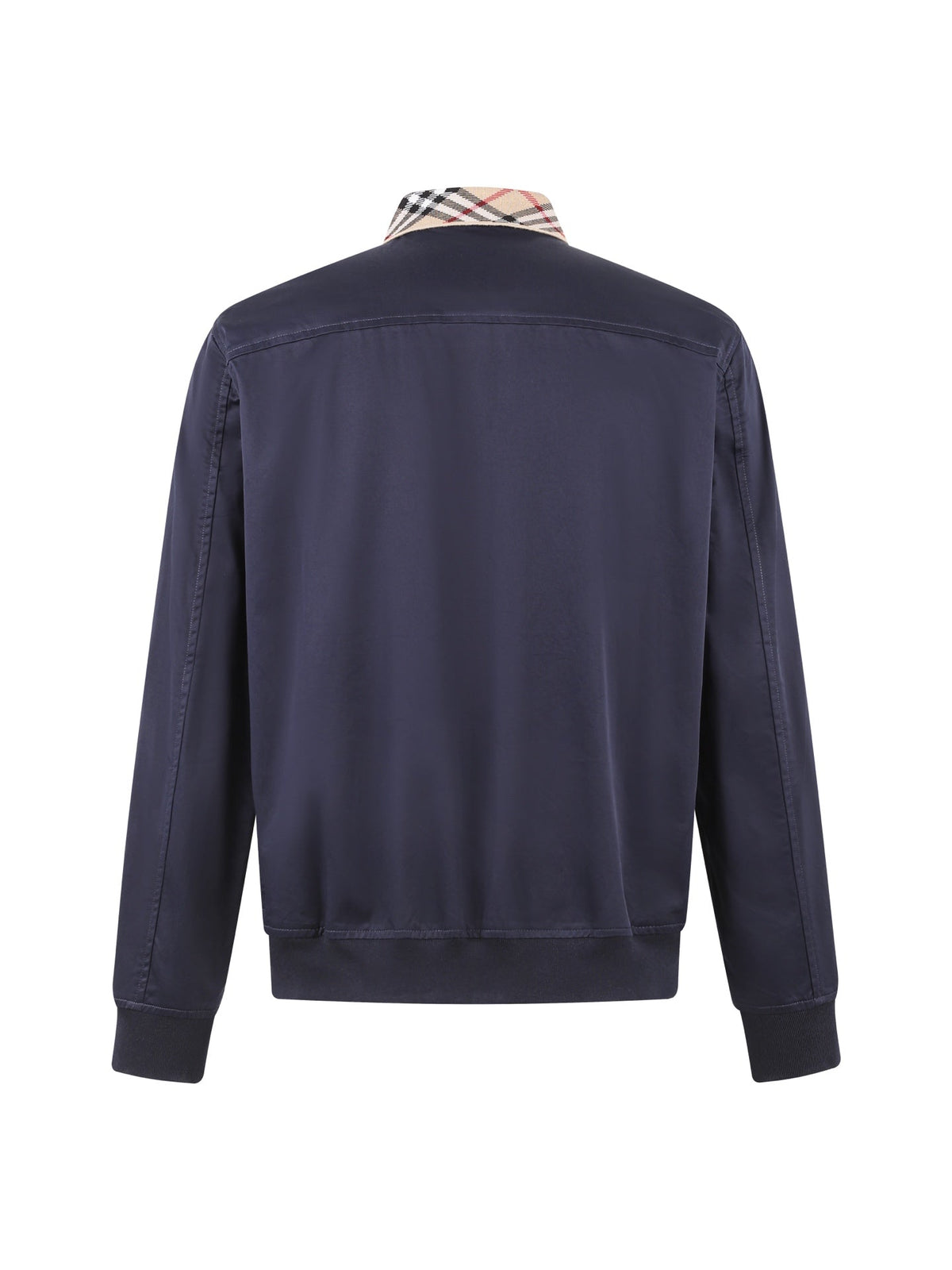260813 New high-quality checked embroidered Harrington coat