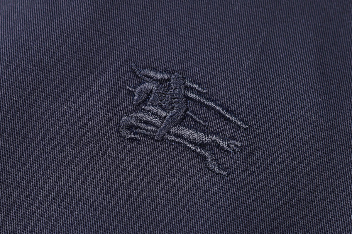 260813 New high-quality checked embroidered Harrington coat