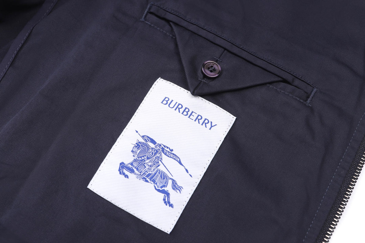 260813 New high-quality checked embroidered Harrington coat