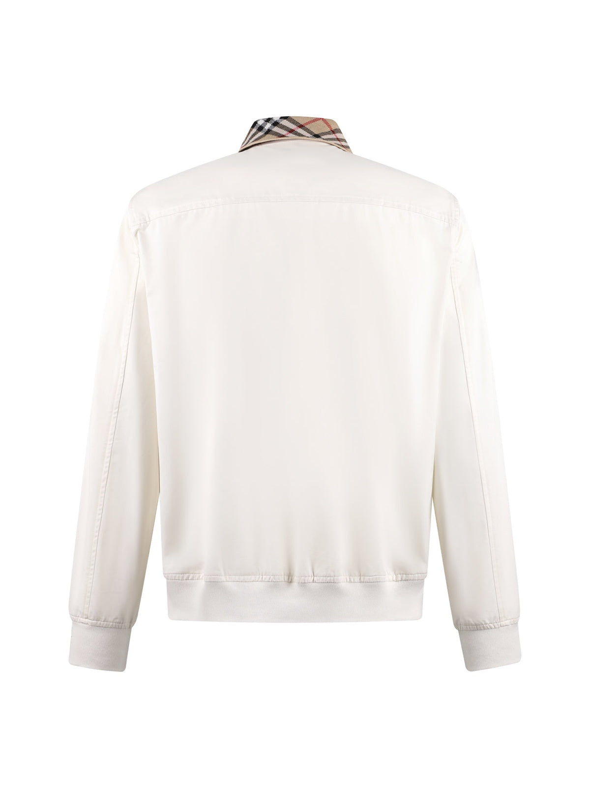 260813 New high-quality checked embroidered Harrington coat