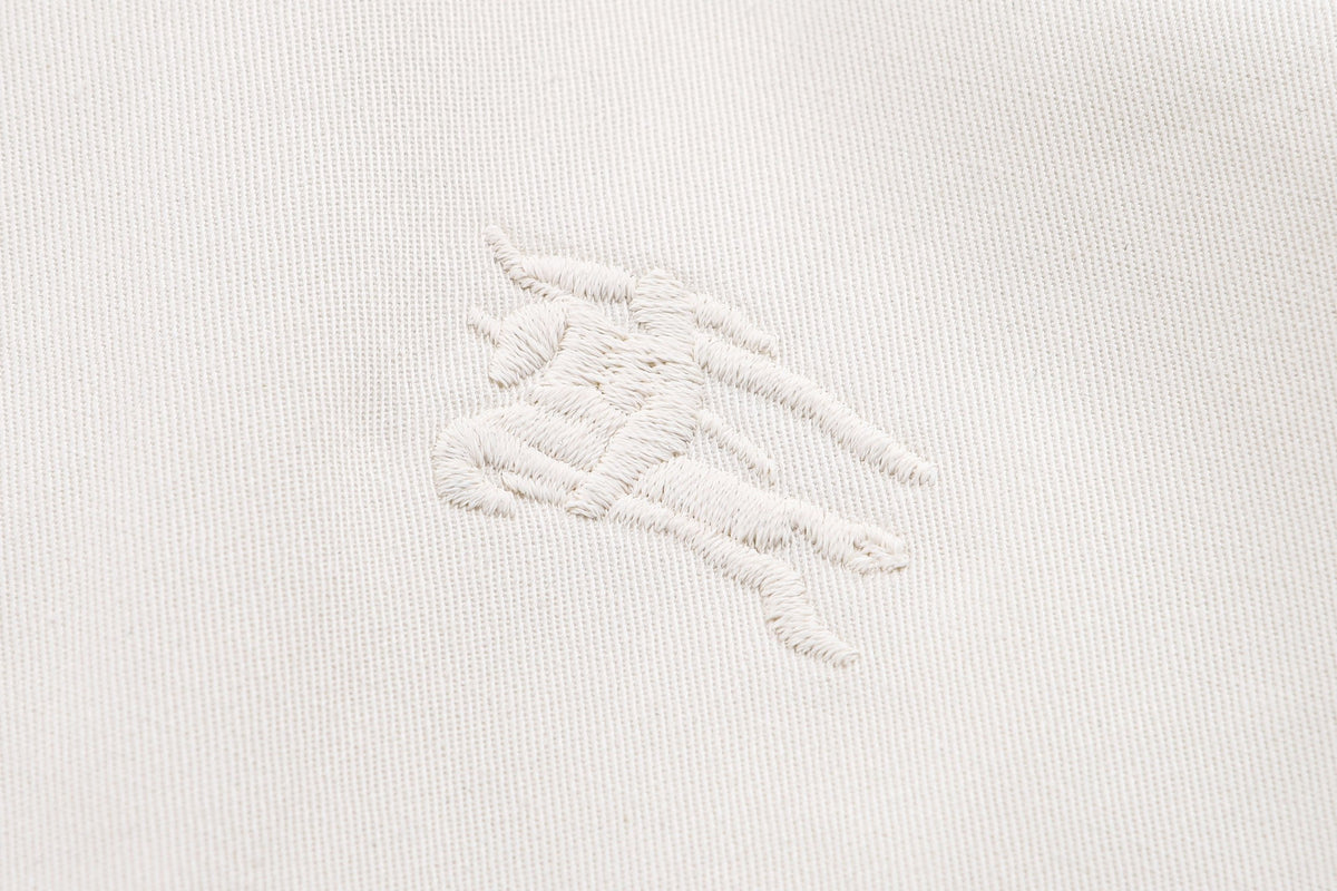 260813 New high-quality checked embroidered Harrington coat