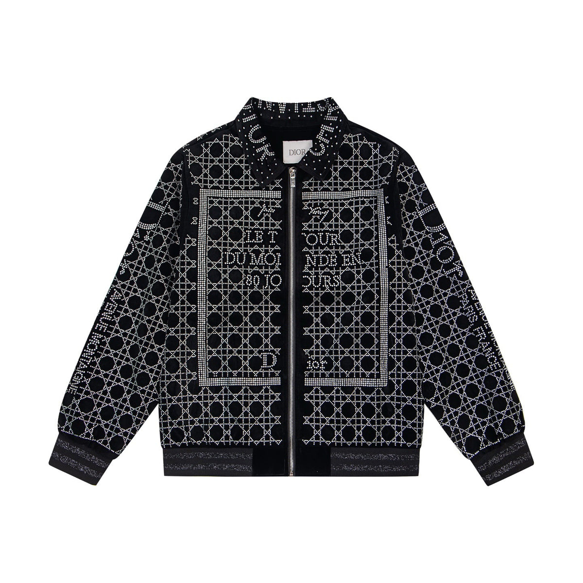 260813 New high-quality, elaborately crafted jacket with full diamond design for men
