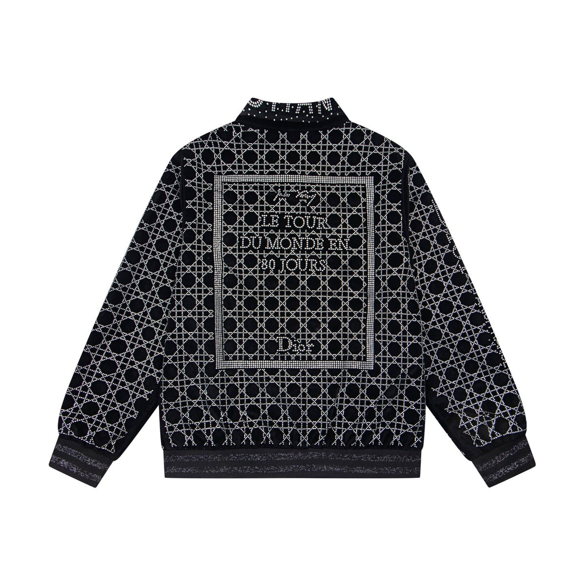 260813 New high-quality, elaborately crafted jacket with full diamond design for men