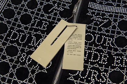 260813 New high-quality, elaborately crafted jacket with full diamond design for men