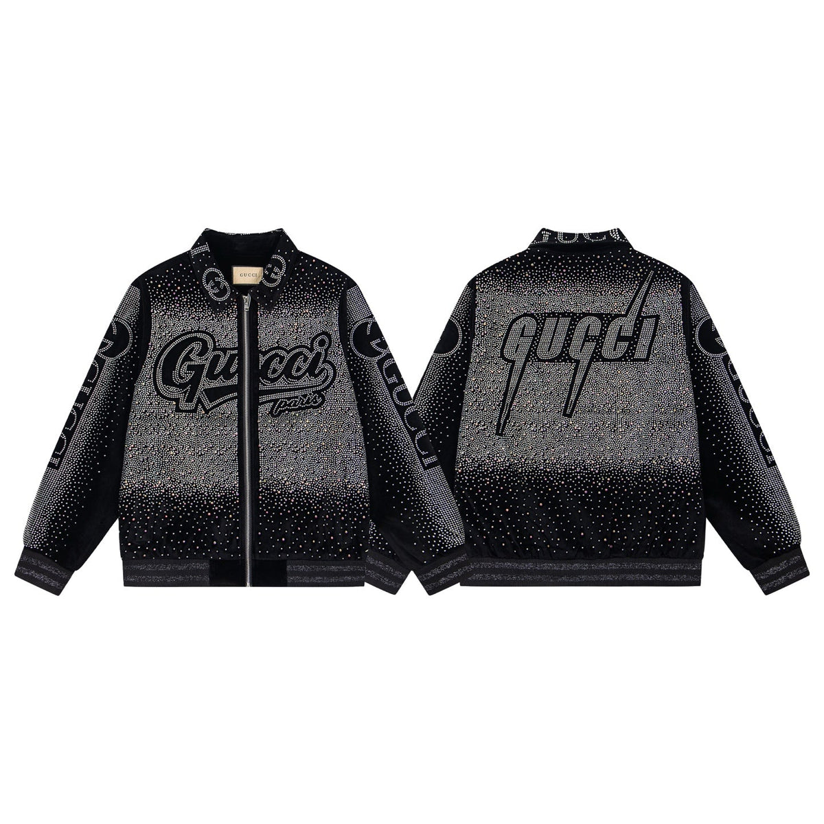 260813 New high-quality, elaborately crafted jacket with full diamond design for men
