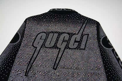 260813 New high-quality, elaborately crafted jacket with full diamond design for men