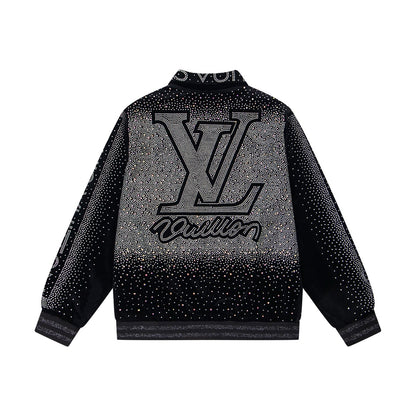 260813 New high-quality, elaborately crafted jacket with full diamond design for men