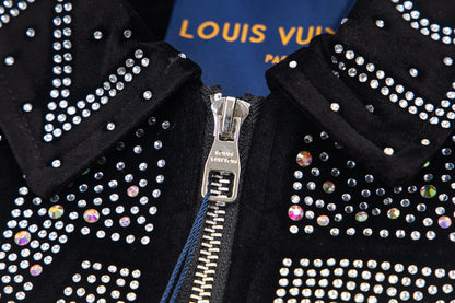 260813 New high-quality, elaborately crafted jacket with full diamond design for men