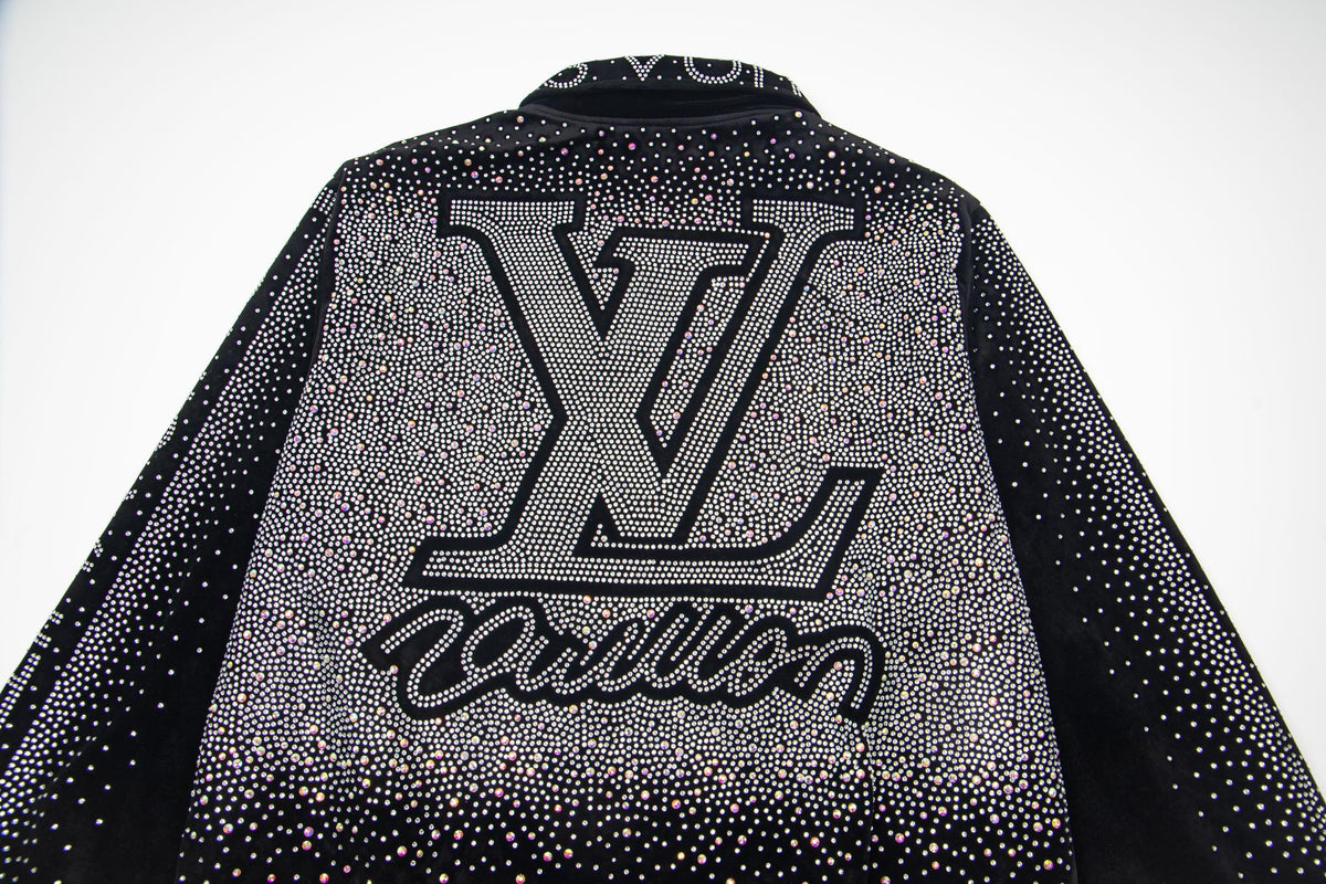 260813 New high-quality, elaborately crafted jacket with full diamond design for men