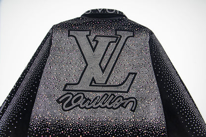 260813 New high-quality, elaborately crafted jacket with full diamond design for men