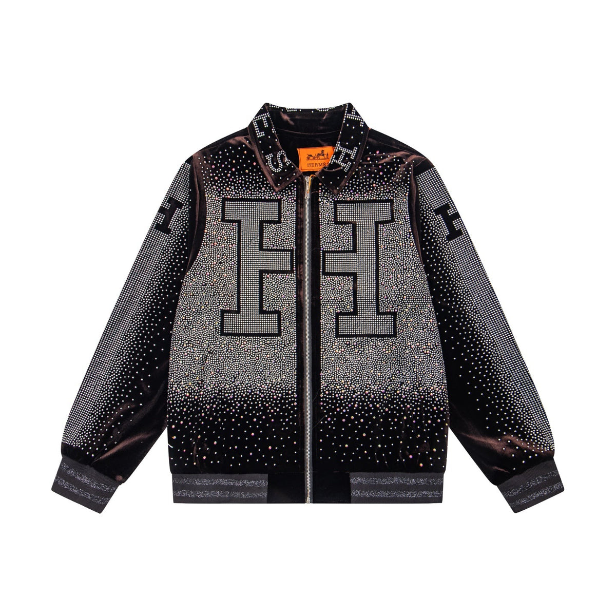 260813 New high-quality, elaborately crafted jacket with full diamond design for men