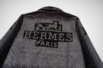 260813 New high-quality, elaborately crafted jacket with full diamond design for men