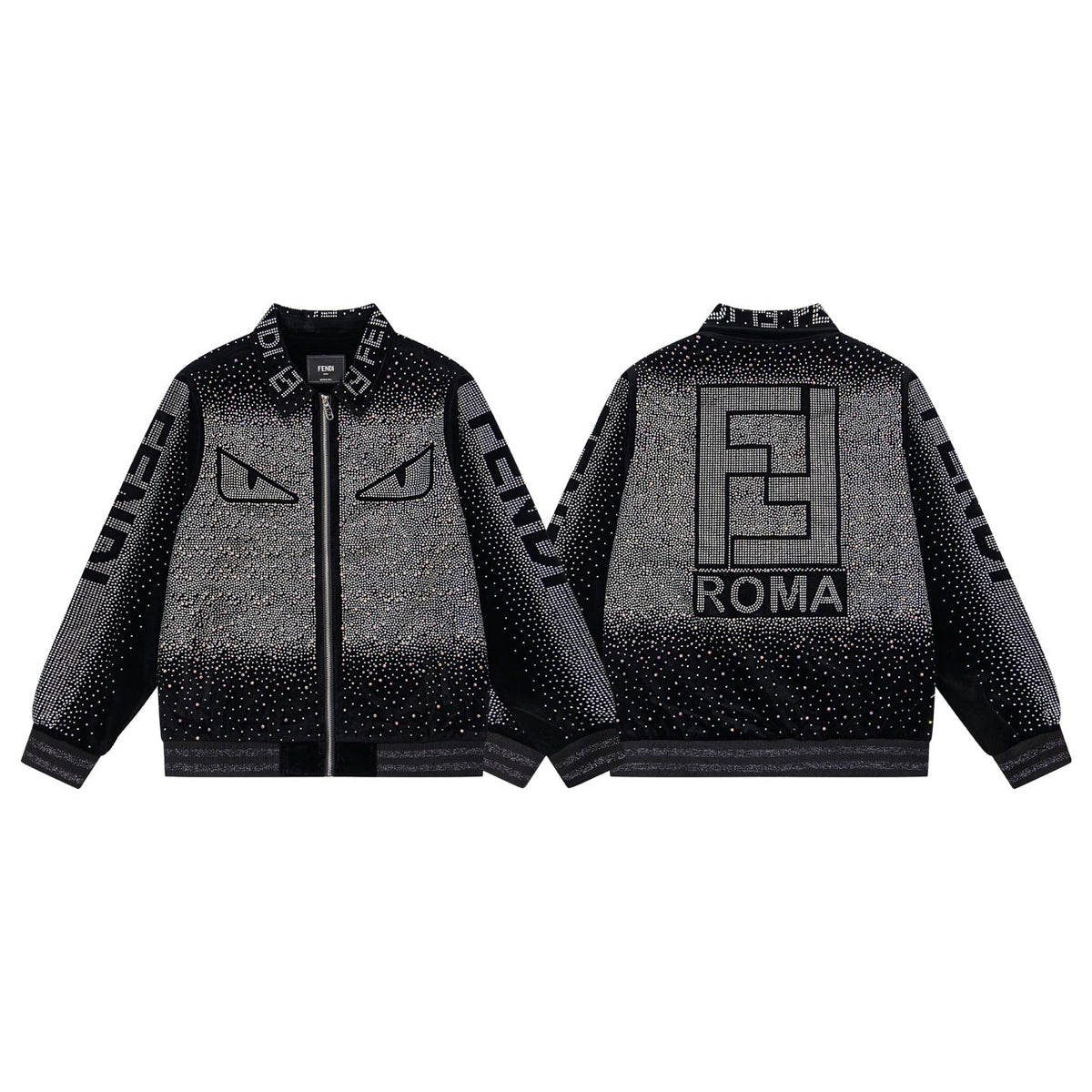 260813 New high-quality, elaborately crafted jacket with full diamond design for men