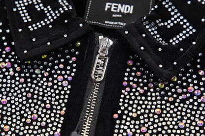 260813 New high-quality, elaborately crafted jacket with full diamond design for men