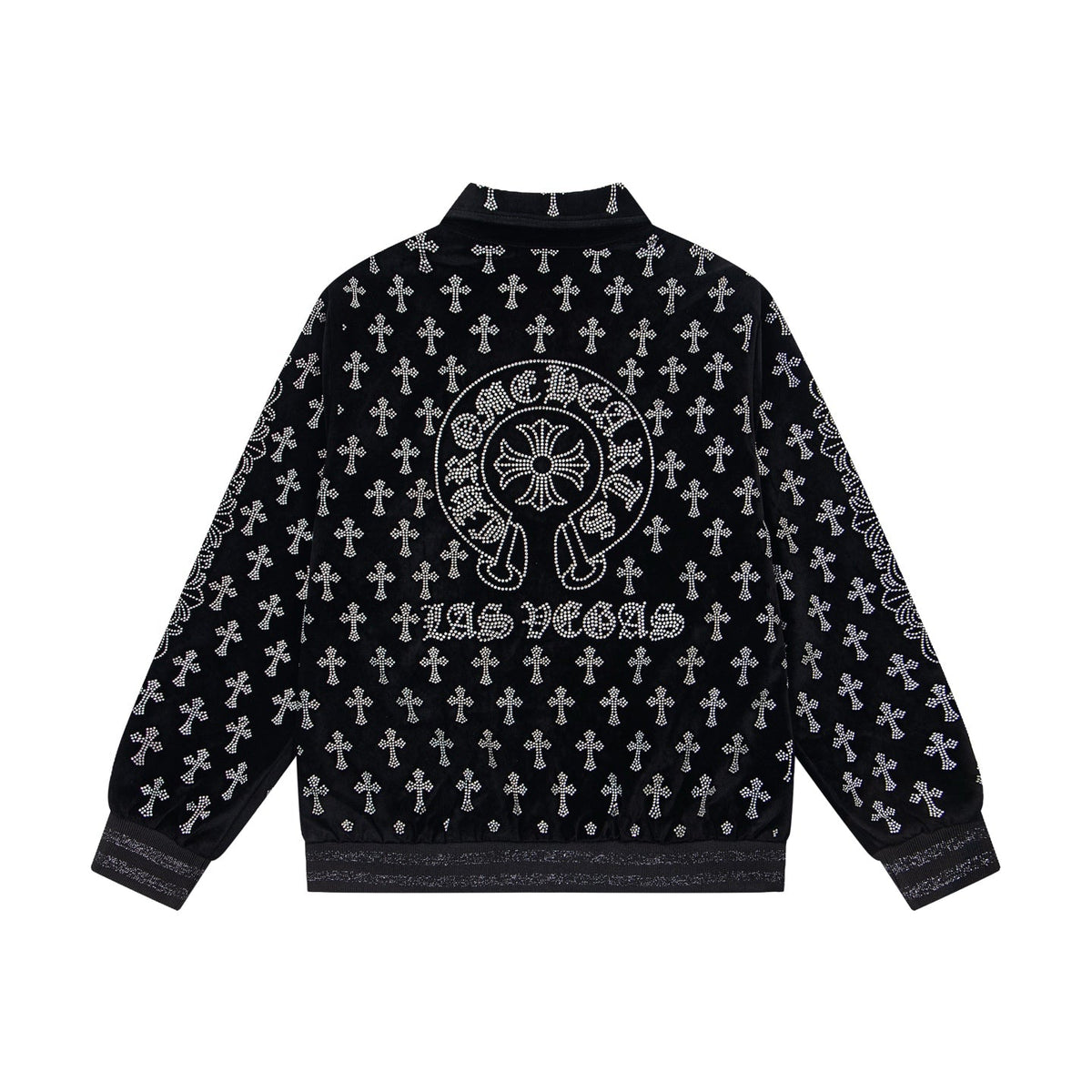 260813 New high-quality, elaborately crafted jacket with full diamond design for men