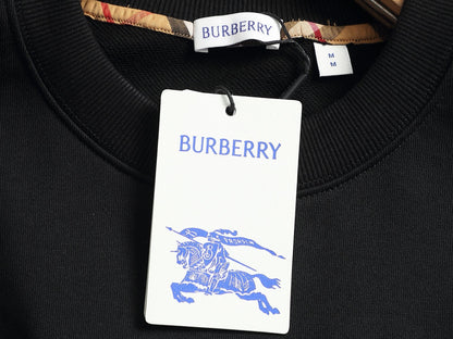 260813 New high-quality classic check-patterned blended fabric round-neck hoodie