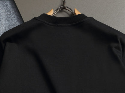 260813 New high-quality classic check-patterned blended fabric round-neck hoodie