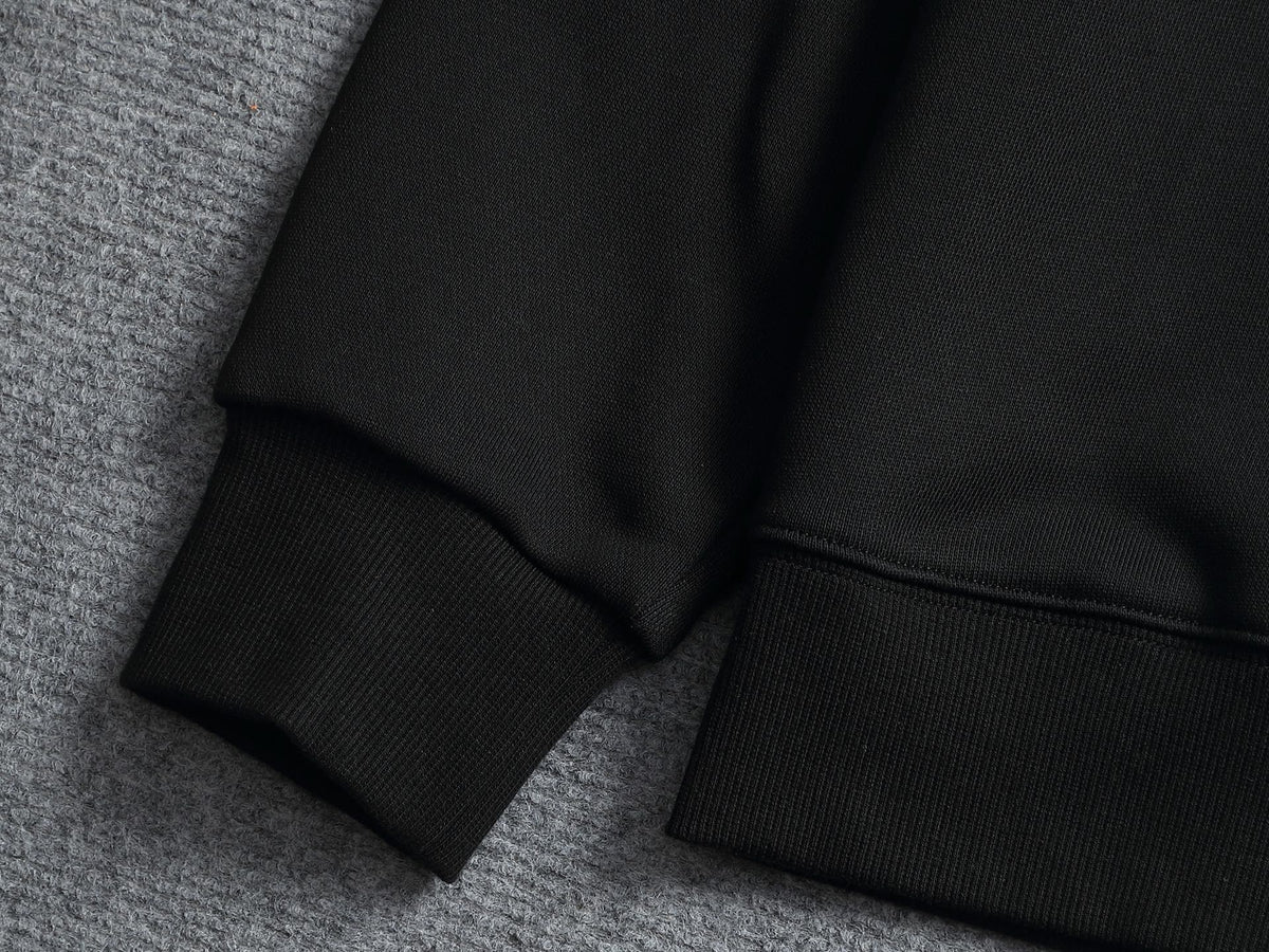 260813 New high-quality classic embroidery patchwork casual round-neck hoodie