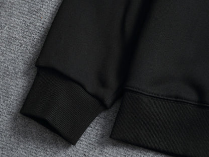 260813 New high-quality classic embroidery patchwork casual round-neck hoodie