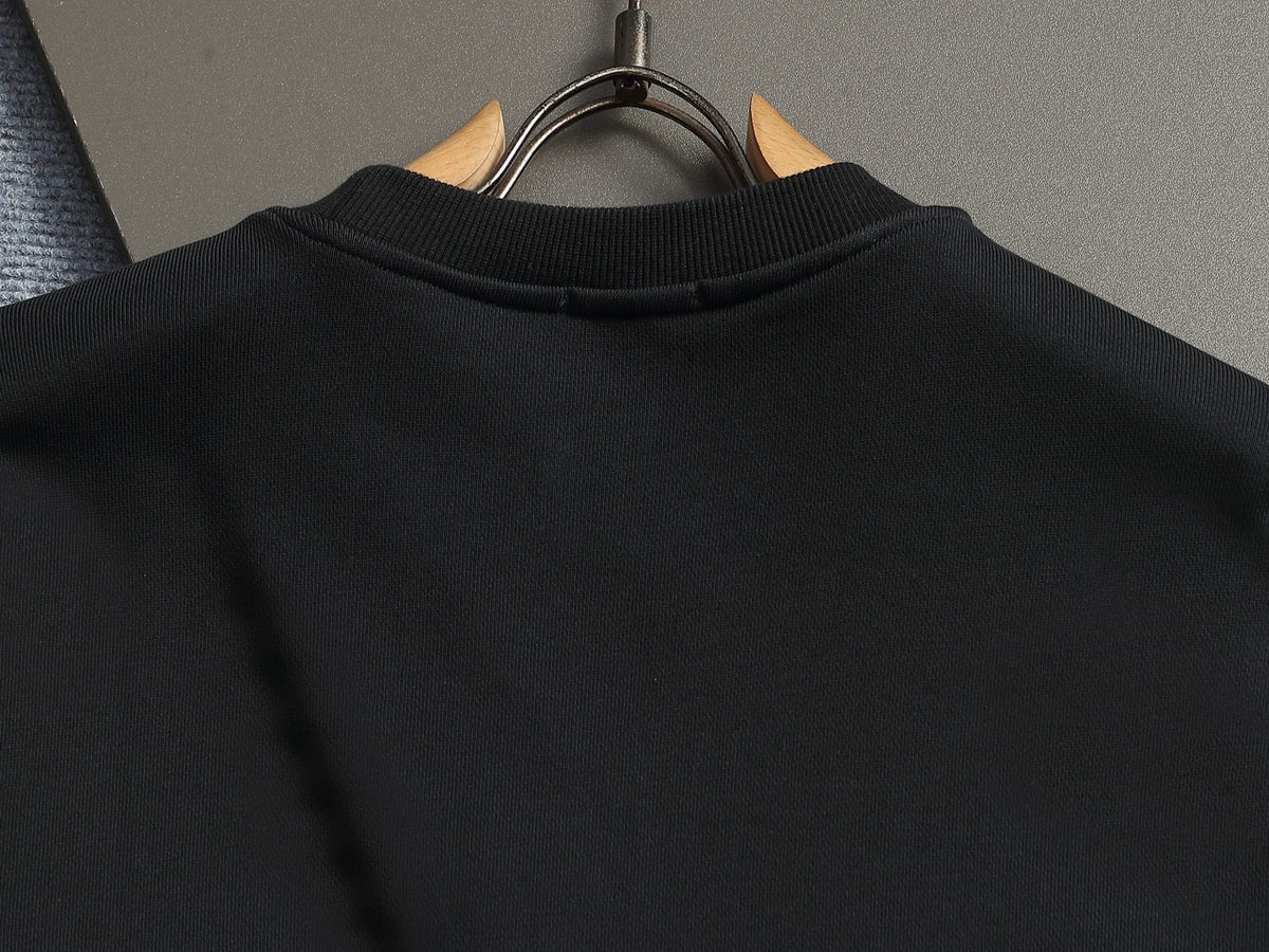 260813 New high-quality classic embroidery patchwork casual round-neck hoodie