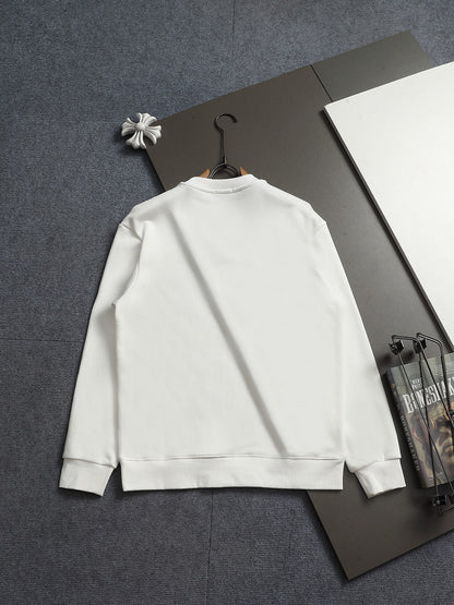 260813 New high-quality classic embroidery patchwork casual round-neck hoodie