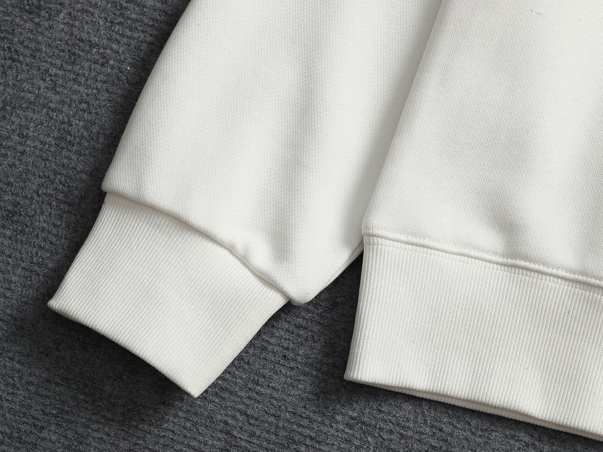 260813 New high-quality classic embroidery patchwork casual round-neck hoodie