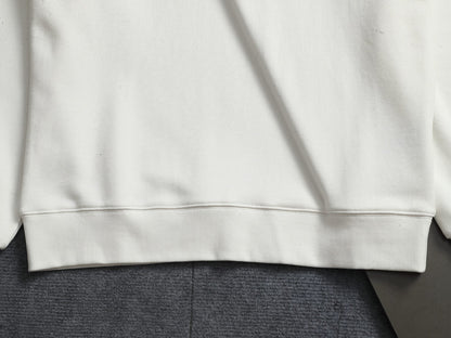 260813 New high-quality classic embroidery patchwork casual round-neck hoodie