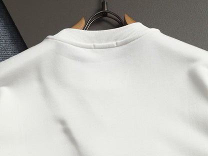 260813 New high-quality classic embroidery patchwork casual round-neck hoodie