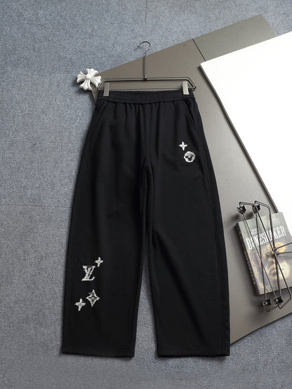 260813 New high-quality embroidered sporty casual sweatpants