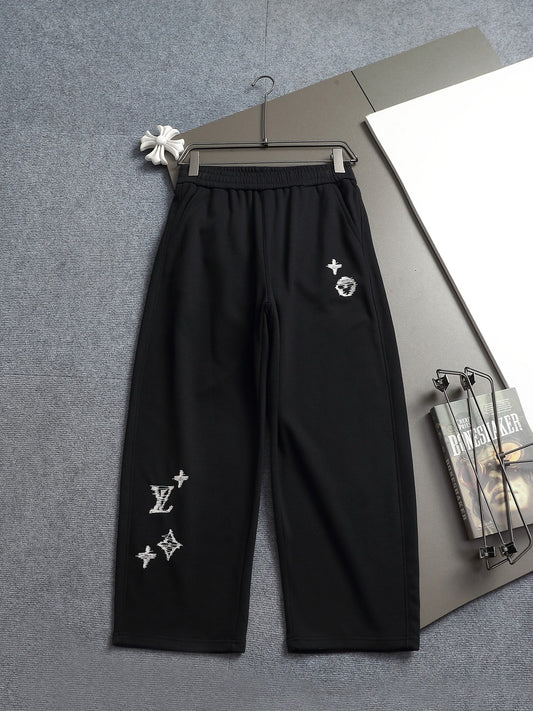 260813 New high-quality embroidered sporty casual sweatpants
