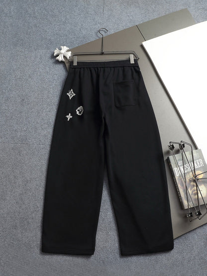 260813 New high-quality embroidered sporty casual sweatpants