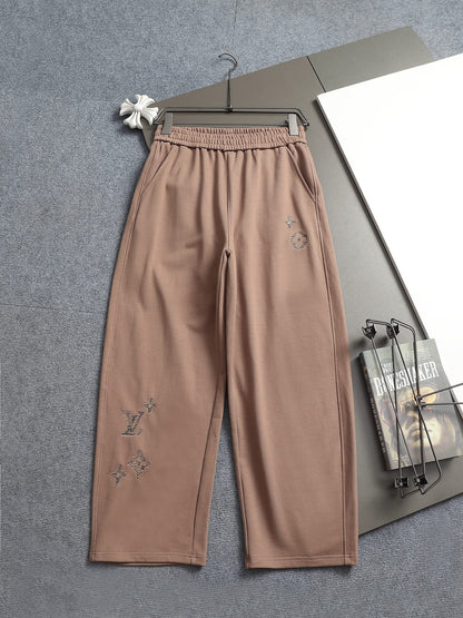 260813 New high-quality embroidered sporty casual sweatpants