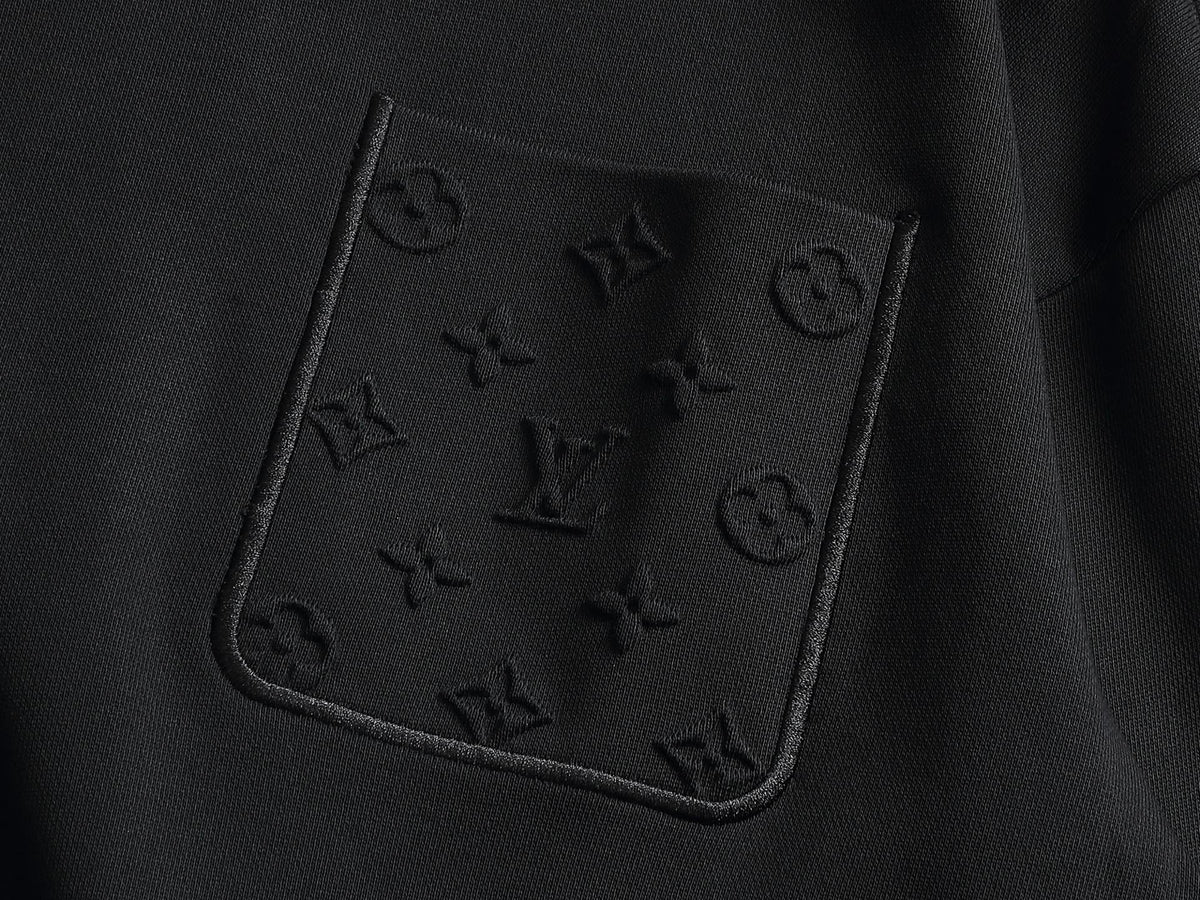 260813 New high-quality pocket embroidered round-neck hoodie