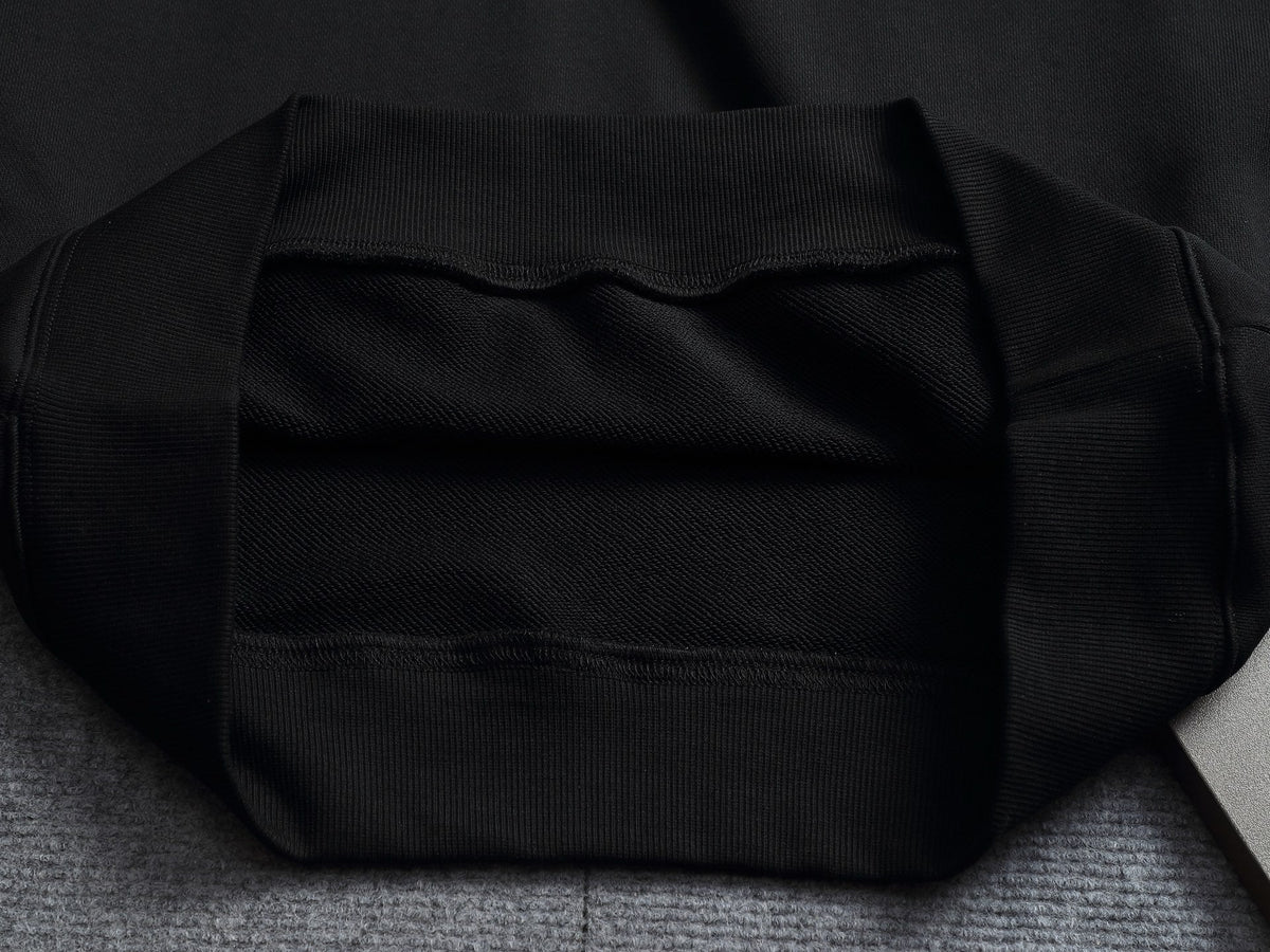 260813 New high-quality pocket embroidered round-neck hoodie