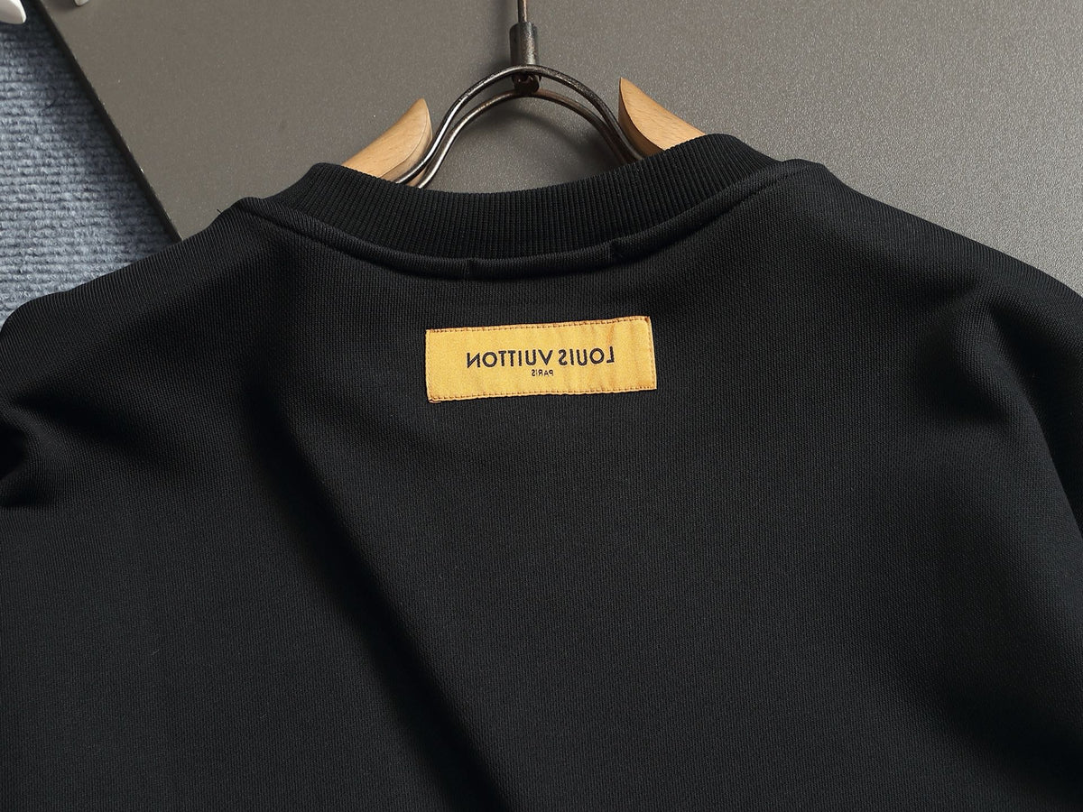 260813 New high-quality pocket embroidered round-neck hoodie