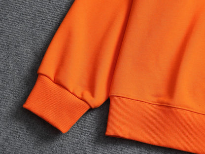 260813 New high-quality pocket embroidered round-neck hoodie