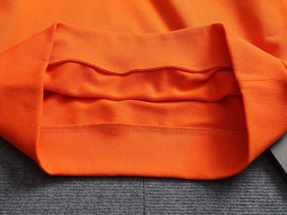 260813 New high-quality pocket embroidered round-neck hoodie