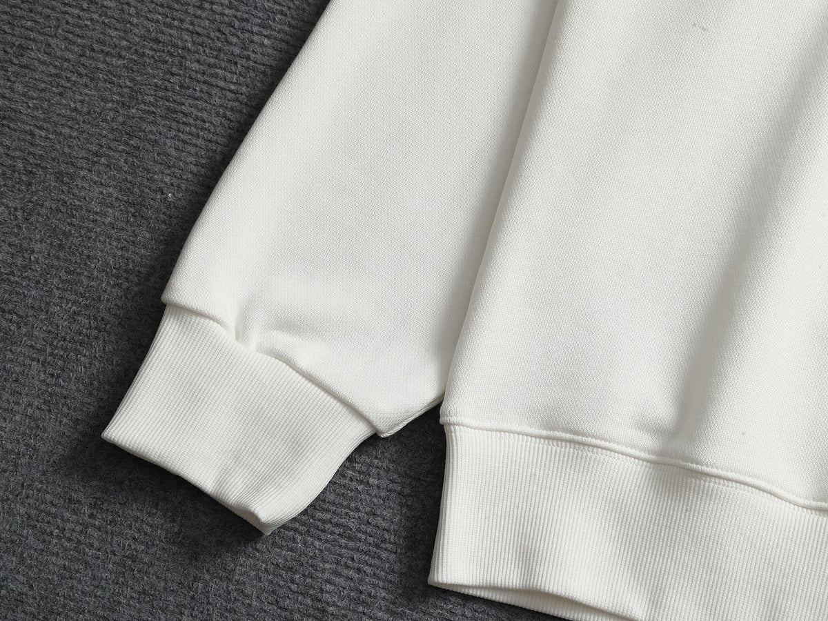 260813 New high-quality pocket embroidered round-neck hoodie