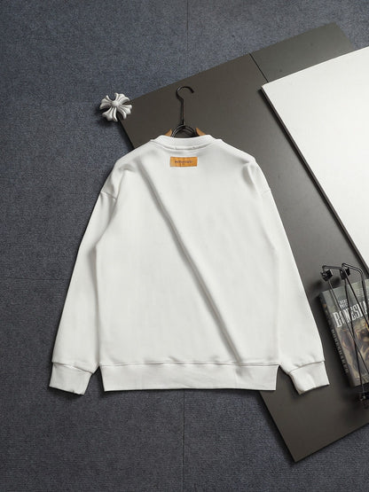 260813 New high-quality pocket embroidered round-neck hoodie